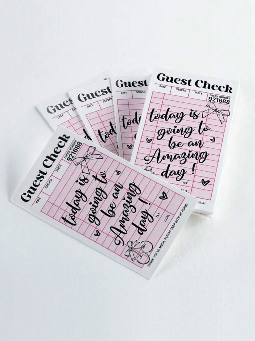 20 INSPIRATIONAL Guest Check CARDS - 